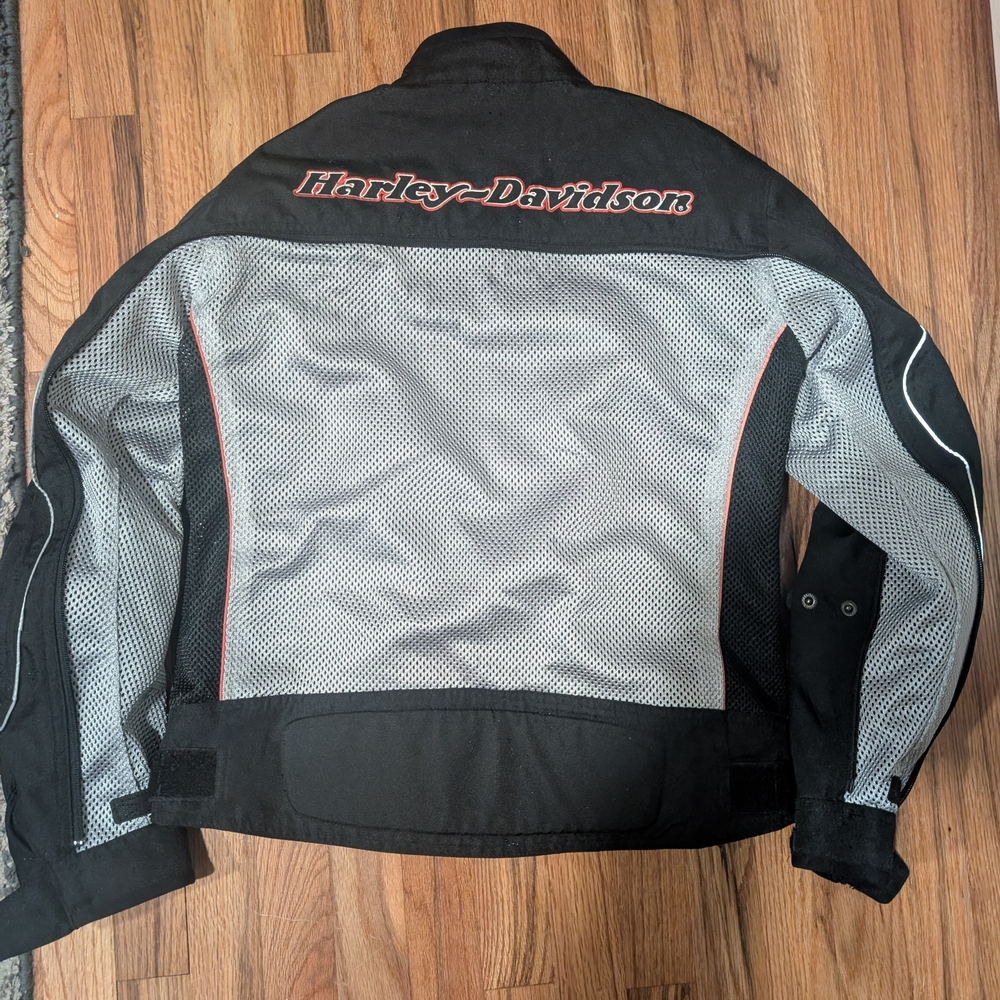 Harley-Davidson Black and Gray Men's Jacket